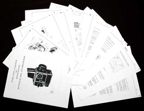 REAL "HASSELBLAD FILM MAGAZINE REPAIR MANUAL" MY COPYRIGHTED ORIGNL MANY PHOTOS 
