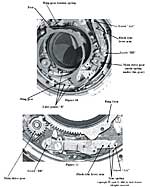 Bird's eye view of a page from the Hasselblad lens repair manual