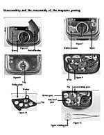 Bird's eye view of a page from the Hasselblad film magazine repair manual